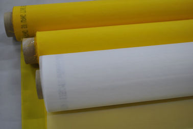 πλέγμα εκτύπωσης οθόνης 77T 100%Polyester για την εκτύπωση κεραμικής με το κίτρινο χρώμα