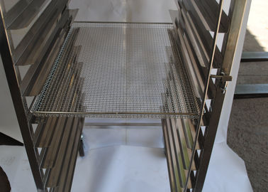 Προσαρμοσμένο καροτσάκι ραφιών ανοξείδωτου ψωμιού για τον εξοπλισμό κουζινών γρήγορου φαγητού