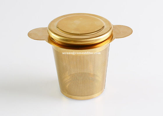 χρυσό ανοξείδωτο τσάι Infuser 100x65mm για το τσάι χαλαρών φύλλων