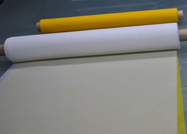 165T-31 ρόλος πλέγματος οθόνης μεταξιού για την εκτύπωση PCB/γυαλιού, άσπρο/κίτρινο χρώμα