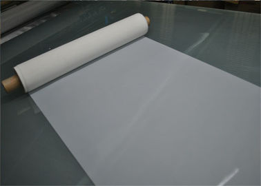 Υψηλό εκτατό πλέγμα εκτύπωσης πολυεστέρα 120 πλέγματος με το ανθεκτικό στα οξέα, άσπρο χρώμα