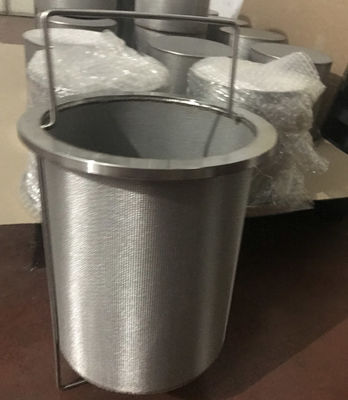 Καλή τιμή. Προσαρμοσμένο βαρέλι κασετών οθόνης φίλτρων πλέγματος καλωδίων ανοξείδωτου με τη λαβή σε απευθείας σύνδεση