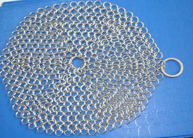 Καλή τιμή. Γυαλισμένος τρίφτης Chainmail ανοξείδωτου 304 καλωδίων για το τηγάνι πιτών γύρω από τη μορφή σε απευθείας σύνδεση