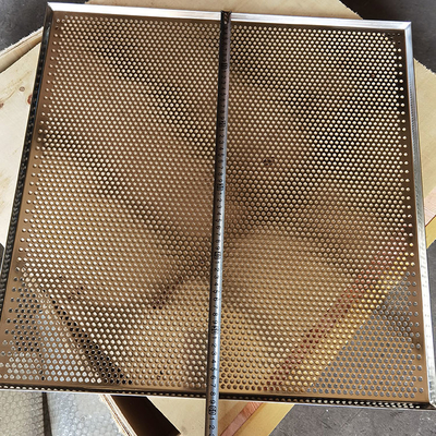 Καλή τιμή. Επεξεργασμένο μέγεθος 304 από ανοξείδωτο χάλυβα διάτρητο μεταλλικό δίχτυ πλατύ φύλλου για ψήσιμο στο φούρνο σε απευθείας σύνδεση