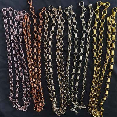 Καλή τιμή. Μεταλλική μύγα κρεμαστή από αλουμίνιο διπλή αλυσίδα κροσέ διακοσμητική κουρτίνα για αίθουσα εστιατορίου σε απευθείας σύνδεση