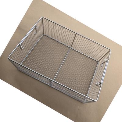 Καλή τιμή. 304 Stainless Steel Woven Mesh Basket Industrial Workshop Cleaning Storage Metal Wire Mesh Basket σε απευθείας σύνδεση
