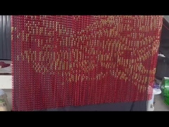 Προσαρμοσμένο χρώμα Διπλό Κάντικο Διακόσμηση Αλουμινίου Αλυσίδα σύνδεση Διάβλημα Mesh