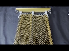 Αλουμινένιο σπειροειδές σύρμα περιστροφικό πλέγμα οροφής κουρτίνα οροφή τροχιάς