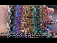 Αλουμινένιο Διπλό Γάντζο Αλυσίδα Διακοσμητικό Πλέγμα Συρμάτινο Πορτατίφ