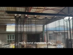 Χρυσό χρώμα Προσοχή Διακοσμητική μεταλλική περιστροφή Κουρτίνα σπειροειδούς υφαντότητας