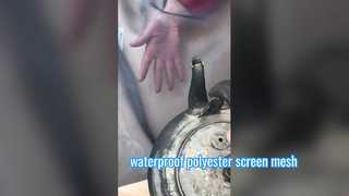 Αδιάβροχο πλέγμα οθόνης από πολυεστέρα μαύρο χρώματος 65 Micron