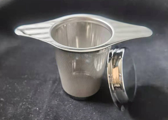 Καλή τιμή. Λογότυπο 304 τσάι Infuser 7.5cm συνήθειας χαλαρών φύλλων ανοξείδωτου υψηλό με τις λαβές σε απευθείας σύνδεση
