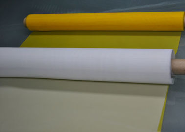 Άσπρο/κίτρινο Monofilament 100% πλέγμα πολυεστέρα για την υφαντική εκτύπωση 120T - 34