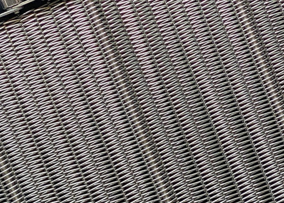 Τροφική ποιότητα Ατσάλι Gratex ζώνη Wire Mesh Conceyor ζώνη για τη βιομηχανία τροφίμων