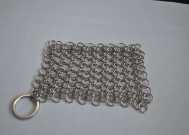 Καλή τιμή. Γυαλισμένος τρίφτης Chainmail ανοξείδωτου καλωδίων δαχτυλιδιών 316L για τα τρόφιμα σε απευθείας σύνδεση