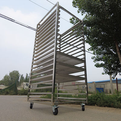 Τροφική τάξη 20 βαθμίδες Ατσάλι ατσάλινα ράφια ψύξης αρτοποιίας τροχόσπιτο με δίσκους