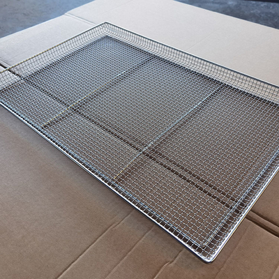 Καλή τιμή. Δίσκος από ανοξείδωτο ατσάλι 800x600mm με συρμάτινο πλέγμα για στέγνωμα τροφίμων, ψήσιμο και ψύξη σε απευθείας σύνδεση
