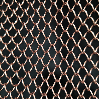 Καλή τιμή.  Metal Mesh Curtain Bronze finish Hanging Wire Mesh Room Dividers For Ceiling σε απευθείας σύνδεση