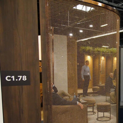 Καλή τιμή. Προσαρμοσμένο μέγεθος Χρυσό Χρώμα Μεταλλικό Διακοσμητικό Ύφασμα κουρτίνας από ανοξείδωτο ατσάλι σε απευθείας σύνδεση