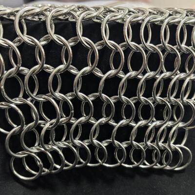 Καλή τιμή. Large Ring Welded Mesh Stainless Steel Metal Chain Mail Welded Ring Mesh Curtain σε απευθείας σύνδεση