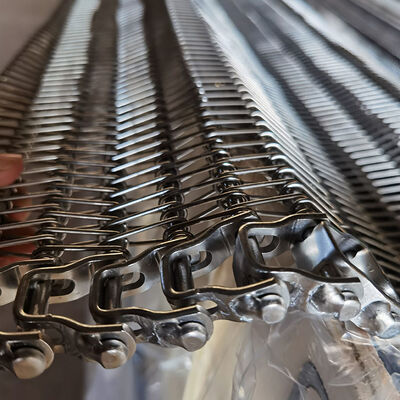 Καλή τιμή. Προσαρμοσμένο μέγεθος 304 από ανοξείδωτο χάλυβα σπειροειδές πλέγμα συρματόπλεγμα μεταγωγικής ζώνης για ψύξη ψωμιού σε απευθείας σύνδεση