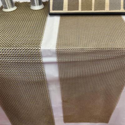 Καλή τιμή. Χρυσό χρώμα από ανοξείδωτο ατσάλι Διακοσμητικός σύνδεσμος αλυσίδας Δαχτυλίδι πλέγμα Οθόνη δαχτυλιδιού Chainmail σε απευθείας σύνδεση