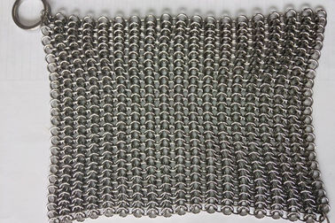Καλή τιμή. 6*8 καθαρότερος Chainmail χυτοσιδήρου ανοξείδωτου ίντσας τρίφτης Skillet για το τηγάνι χυτοσιδήρου σε απευθείας σύνδεση