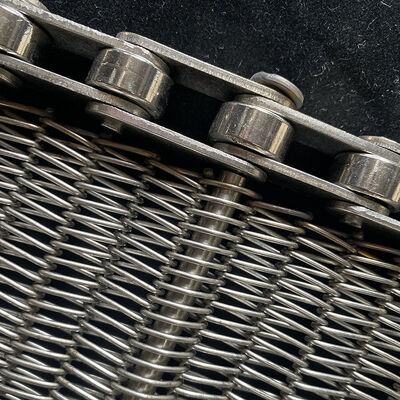 Καλή τιμή. Τροφίμων υψηλής θερμοκρασίας μεταλλικό άνθρακα πλέγμα πλέγμα πλέγμα πλέγμα φούρνο αλυσίδα σύνδεση πλέγμα σπειροειδής μεταφορέας ατσάλινο σύρμα ζώνη σε απευθείας σύνδεση