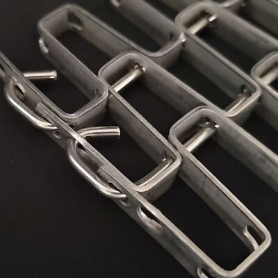 Καλή τιμή. Προσαρμοσμένη ανθεκτική στη θερμότητα συνεχής τροφή ss304 Metal 316 πέταλο από ανοξείδωτο ατσάλι με μεγάλο πλέγμα τοίχου επίπεδη σύρμα κυψελωτός ιμάντας σε απευθείας σύνδεση