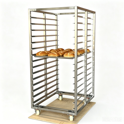 800x600 600x400 mm Εμπορική σχάρα ψωμιού 15 16 20 30 Δίσκος από ανοξείδωτο ατσάλι Αρτοποιίας Δίσκος ψωμιού Καρότσι