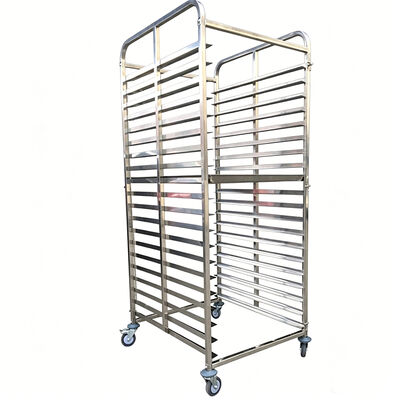 Κουζίνα 600 x 400 mm μέταλλο Ατσάλι 15 20 Tier 40 BreadTray Αλουμίνιο Φούρνο Φούρνο Ρακ εμπορικό καλαθιού αρτοποιίας με τροχούς