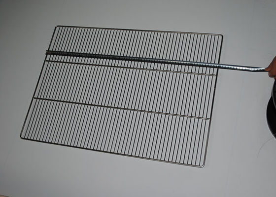 Bbq βαθμού τροφίμων 60x40cm πλέγμα καλωδίων σχαρών 304 δίσκος καλωδίων ανοξείδωτου