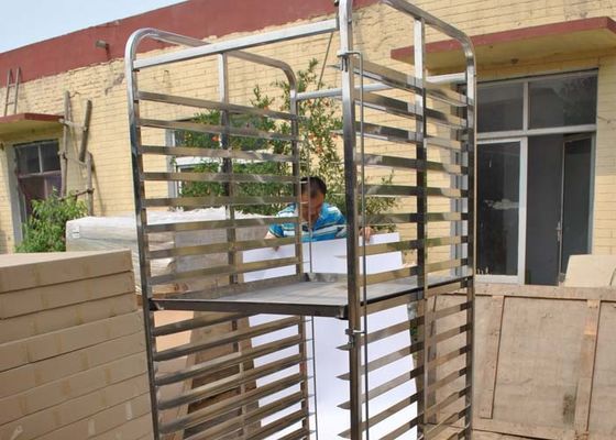 Αντιδιαβρωτικό καροτσάκι δίσκων ανοξείδωτου 201 304 για το αρτοποιείο