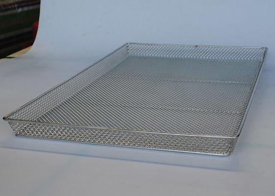650mm X 460mm δίσκος πλέγματος καλωδίων 1mm για το κρέας φρούτων