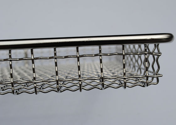 ύφανση 60*40*2.5cm 1.5mm δίσκος πλέγματος μετάλλων για την ξήρανση των χορταριών