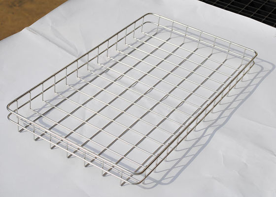 Προσαρμοσμένο 304 ανοξείδωτο 30mm δίσκος 60cm X 40cm πλέγματος καλωδίων τρυπών